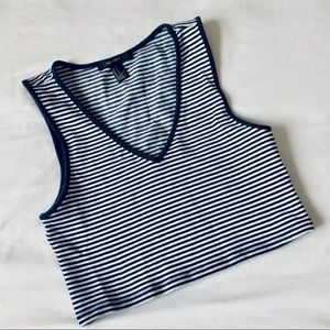 Forever 21 striped crop top